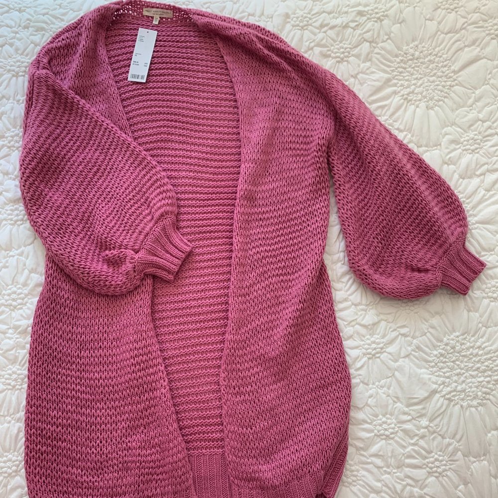 Free People Knee Length Cardigan